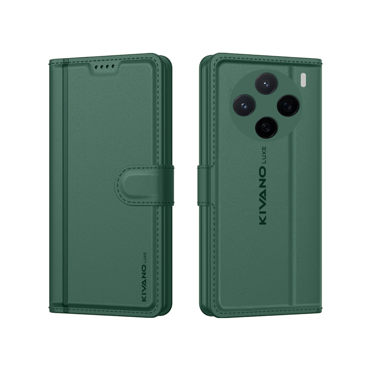 Vivo X200 5G Leather Wallet Case with Stylish Flip Cover, Card Holder, and Stand KIVANO LUXE