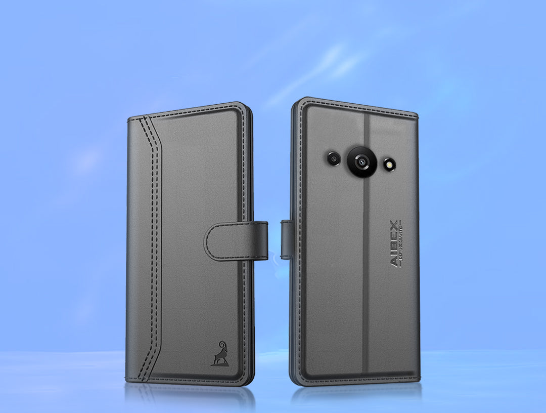 aibex Pu leather flip back case cover for men and women