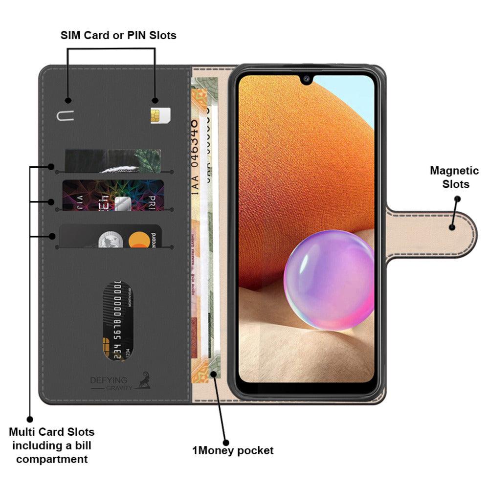 Vivo y58 5g Aibex PU Leather Flip Cover Foldable Stand & Pocket Magnetic Closure - Aibex