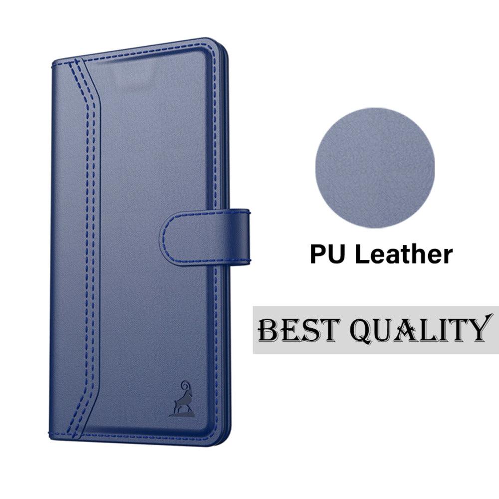 Realme P2 Pro Aibex PU Leather Flip Cover Foldable Stand & Pocket Magnetic Closure - Aibex