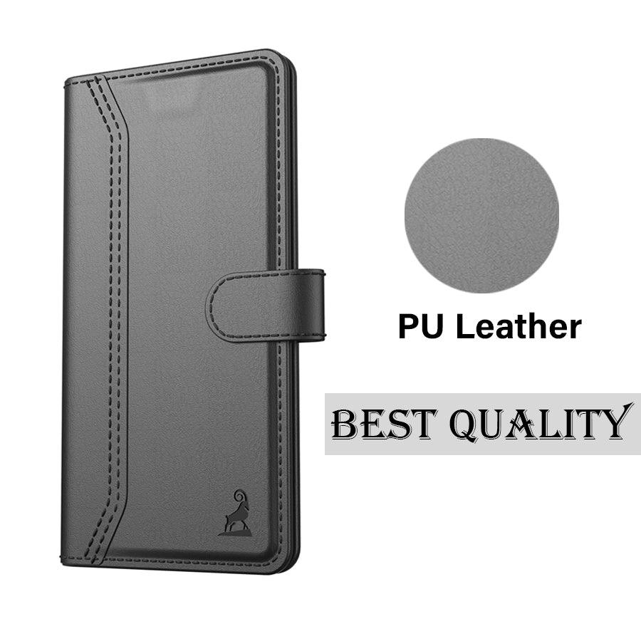 Vivo V30 Pro 5G Aibex PU Leather Flip Cover Foldable Stand & Pocket Magnetic Closure - Aibex