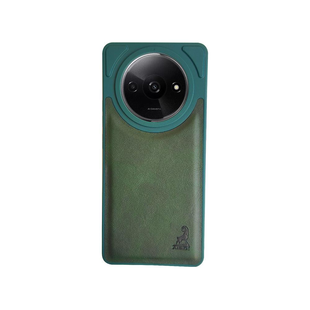 Aibex Shield Back Cover For Poco C61 / Xiaomi Redmi A3 | Vegan Leather - Aibex