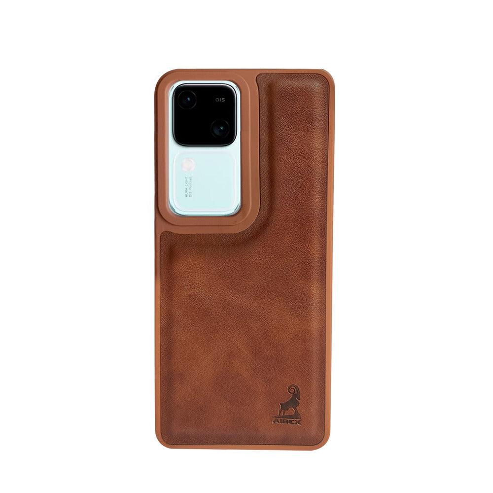 Aibex Shield Back Cover For Vivo V30 5G / Vivo V30 Pro 5G | Vegan Leather - Aibex