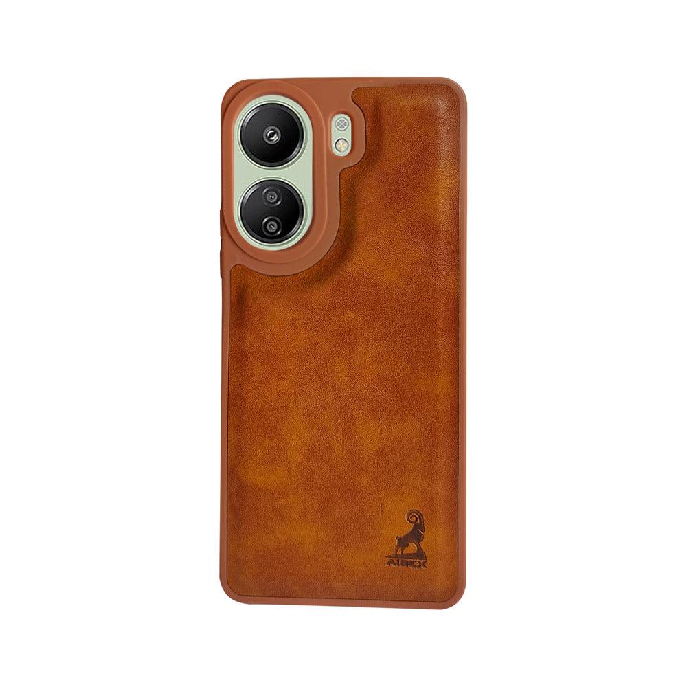 Aibex Shield Back Cover For Xiaomi Redmi 13C 4G / Poco C65 | Vegan Leather - Aibex