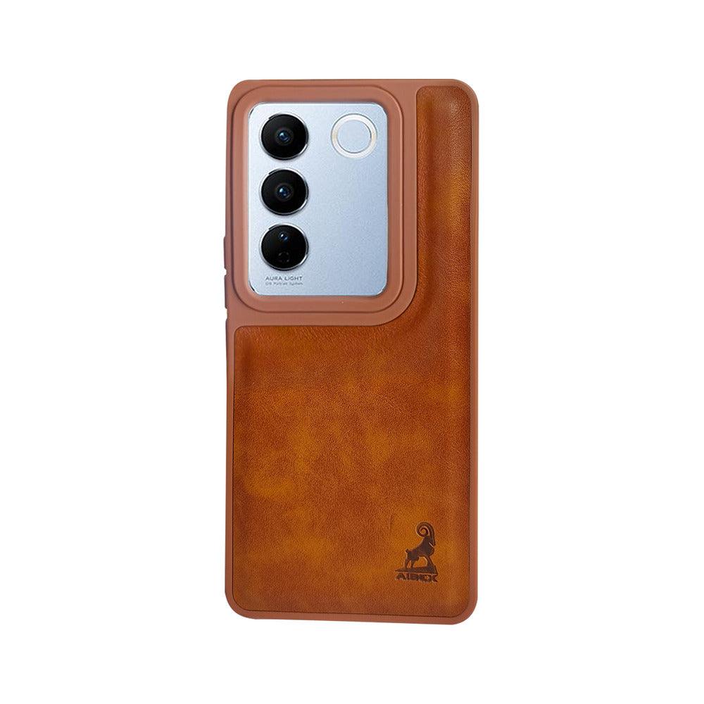 Aibex Shield Back Cover For Vivo 27 Pro | Vegan Leather - Aibex