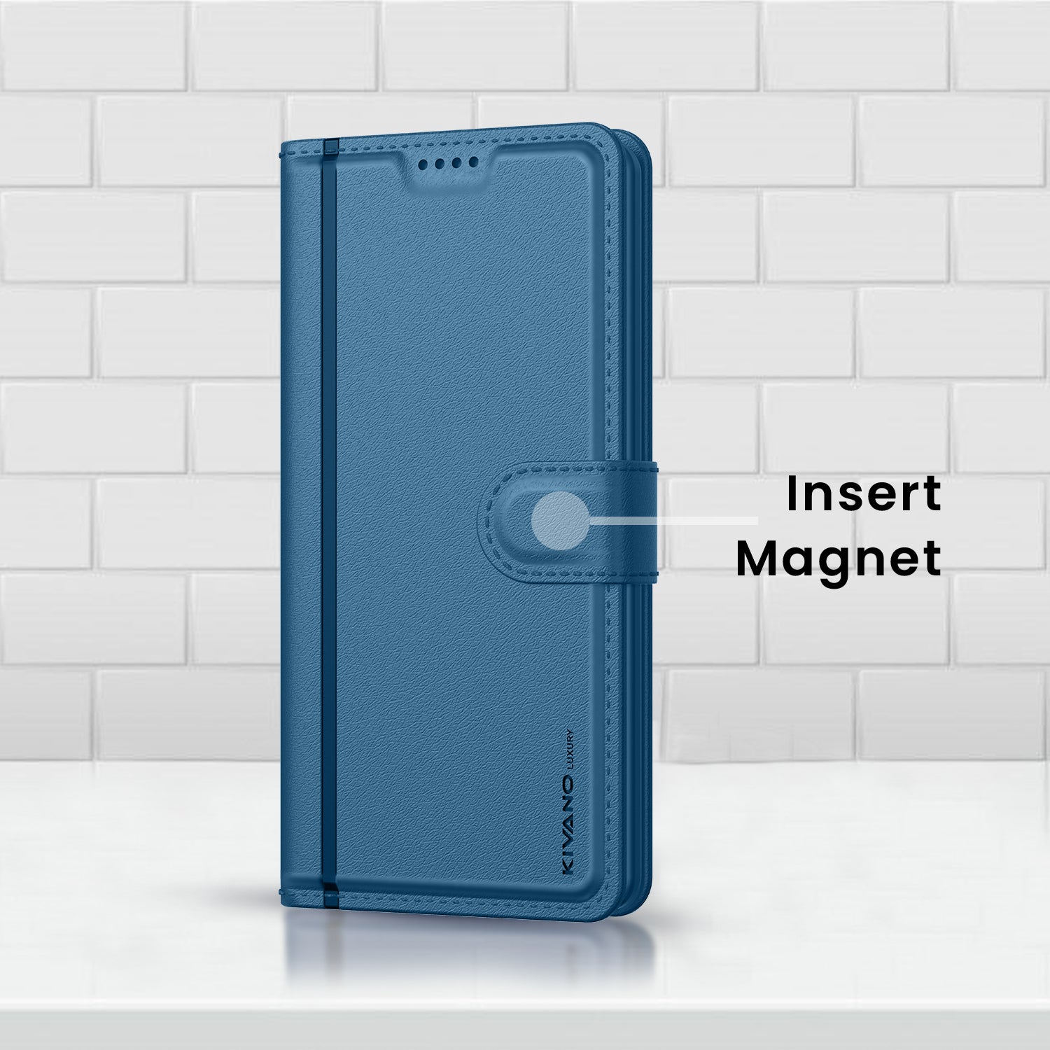 Vivo y300 Plus Leather Wallet Case with Stylish Flip Cover, Card Holder, and Stand KIVANO LUXE