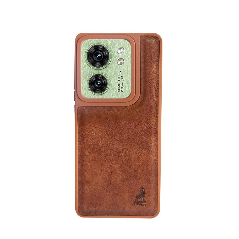 Aibex Shield Back Cover For Motorola Edge 40 | Vegan Leather - Aibex