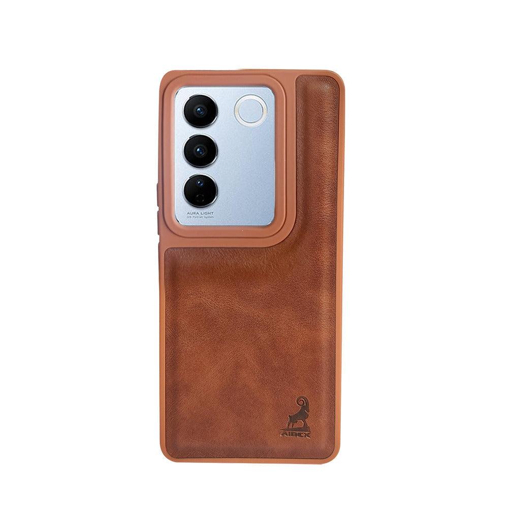 Aibex Shield Back Cover For Vivo 27 Pro | Vegan Leather - Aibex