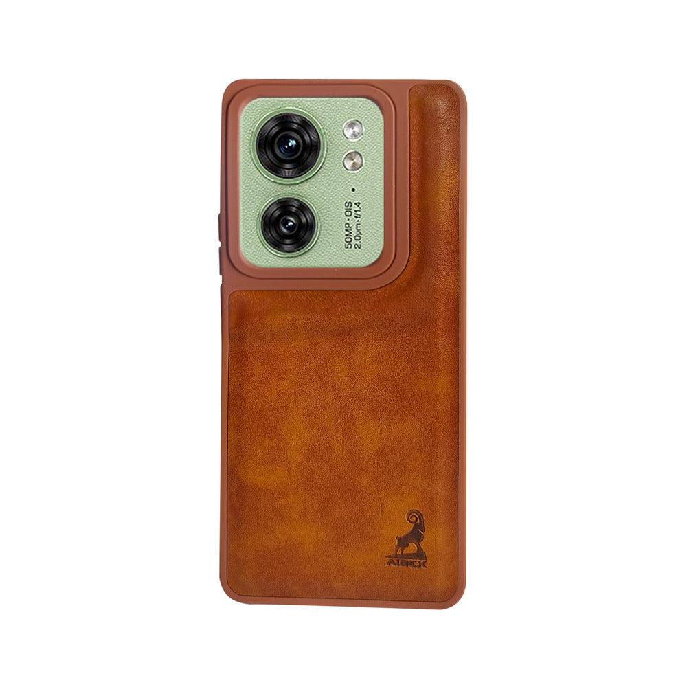 Aibex Shield Back Cover For Motorola Edge 40 | Vegan Leather - Aibex