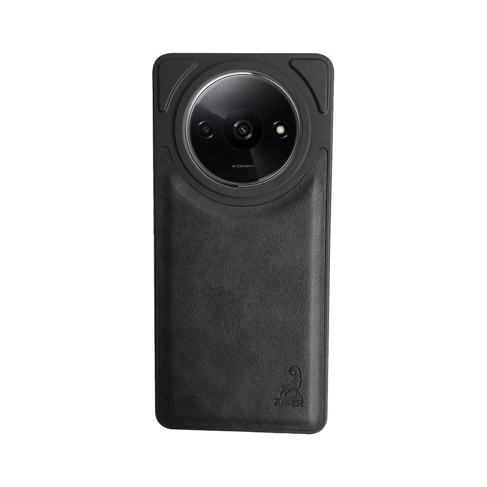 Aibex Shield Back Cover For Poco C61 / Xiaomi Redmi A3 | Vegan Leather - Aibex