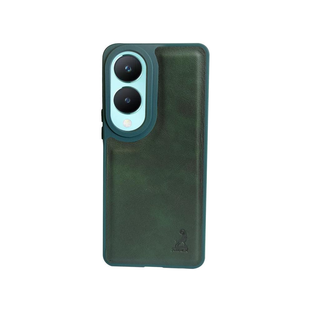 Aibex Shield Back Cover For Vivo Y28 5G / Vivo Y17s 4G | Vegan Leather - Aibex