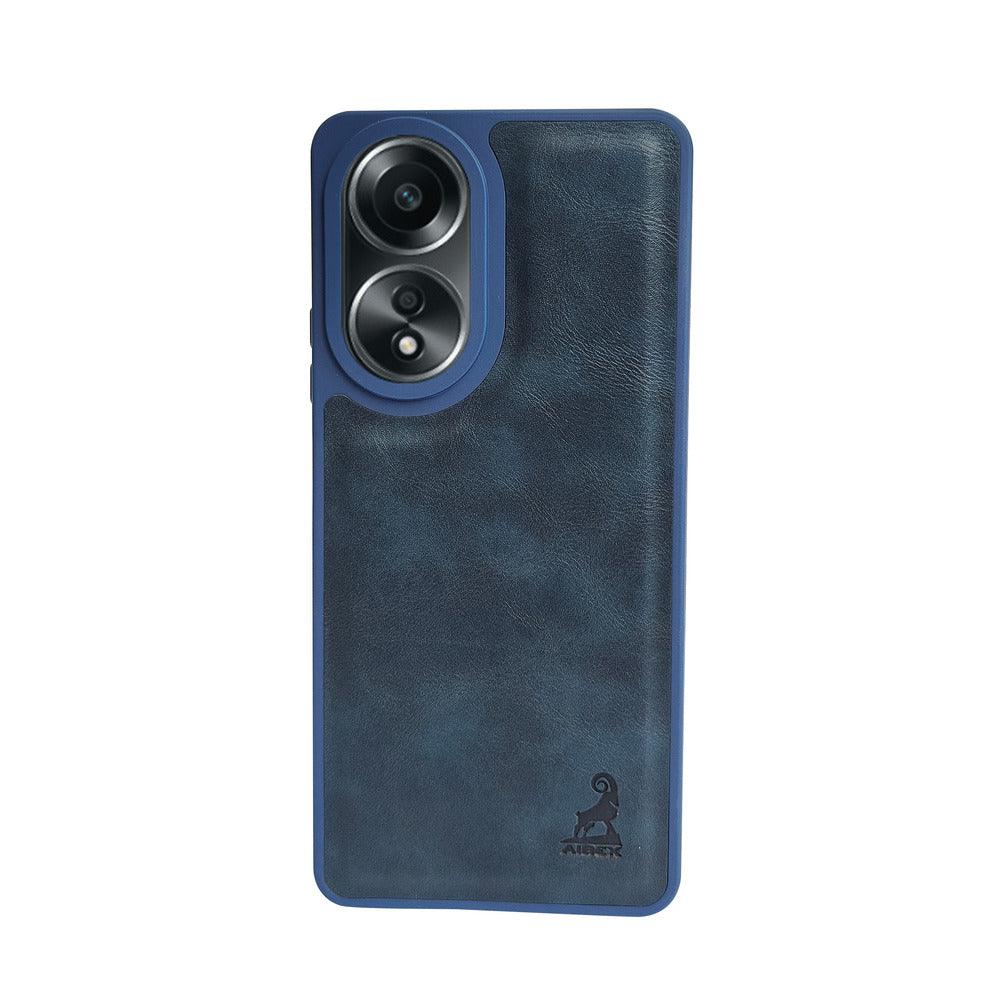 Aibex Shield Back Cover For Oppo A58 4G | Vegan Leather - Aibex