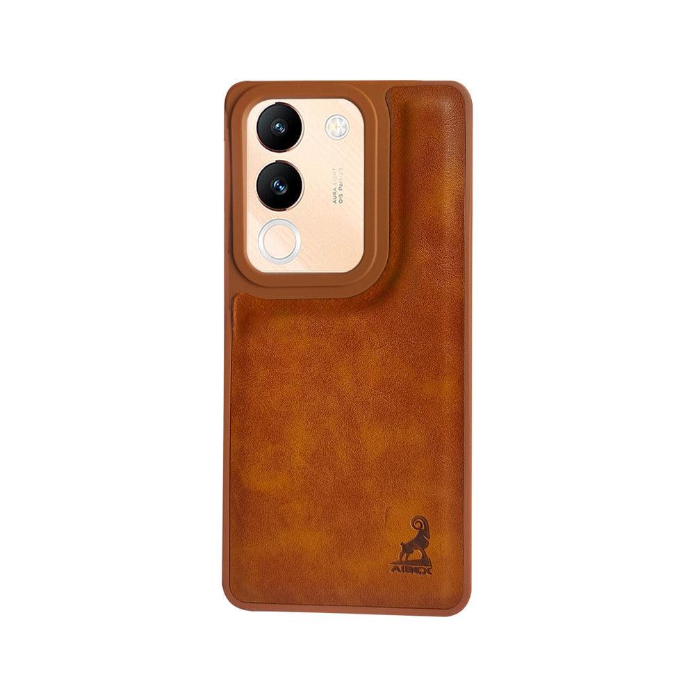 Aibex Shield Back Cover For Vivo V29E 5G | Vegan Leather - Aibex