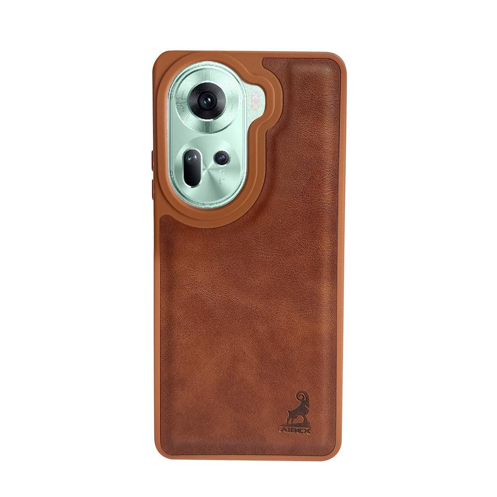Aibex Shield Back Cover For Oppo Reno 11 5G | Vegan Leather - Aibex