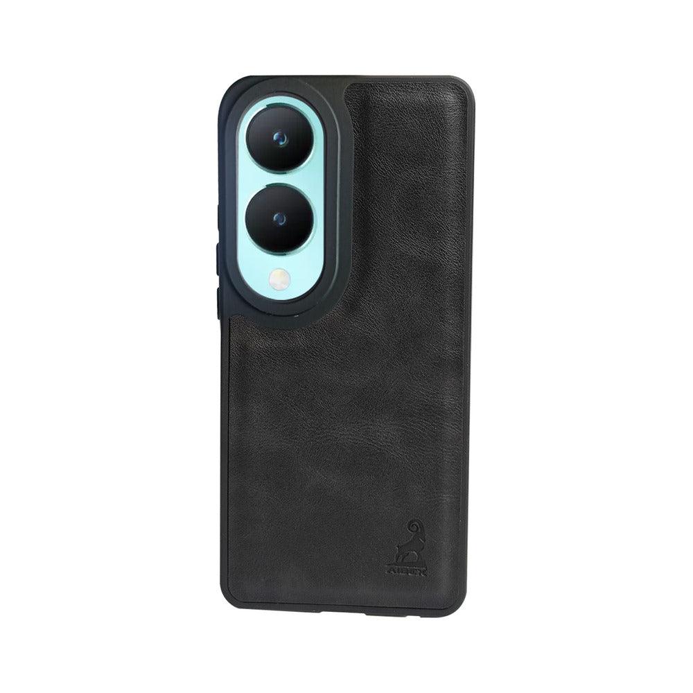 Aibex Shield Back Cover For Vivo Y28 5G / Vivo Y17s 4G | Vegan Leather - Aibex