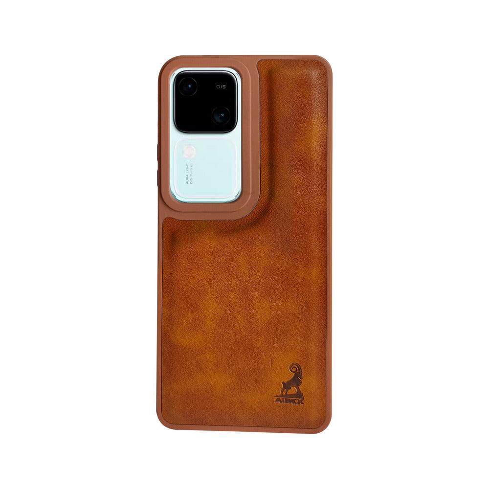 Aibex Shield Back Cover For Vivo V30 5G / Vivo V30 Pro 5G | Vegan Leather - Aibex