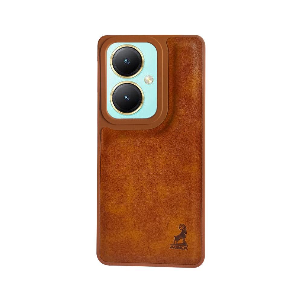 Aibex Shield Back Cover For Vivo Y27 4G | Vegan Leather - Aibex