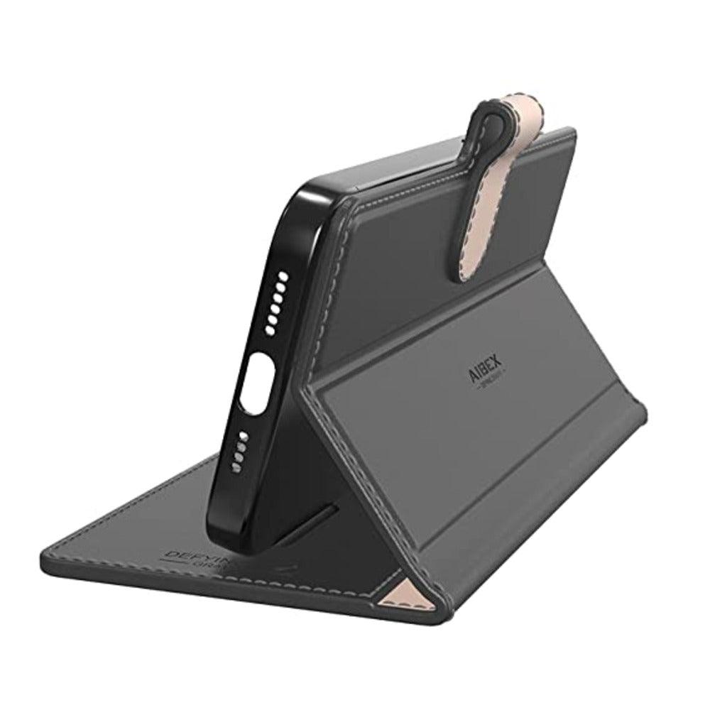 Realme C65 5g Aibex PU Leather Flip Cover Foldable Stand & Pocket Magnetic Closure - Aibex