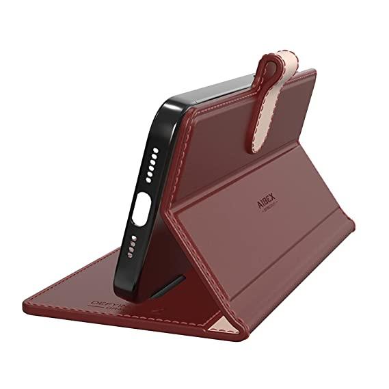Vivo Y28S 5G Aibex PU Leather Flip Cover Foldable Stand & Pocket Magnetic Closure - Aibex