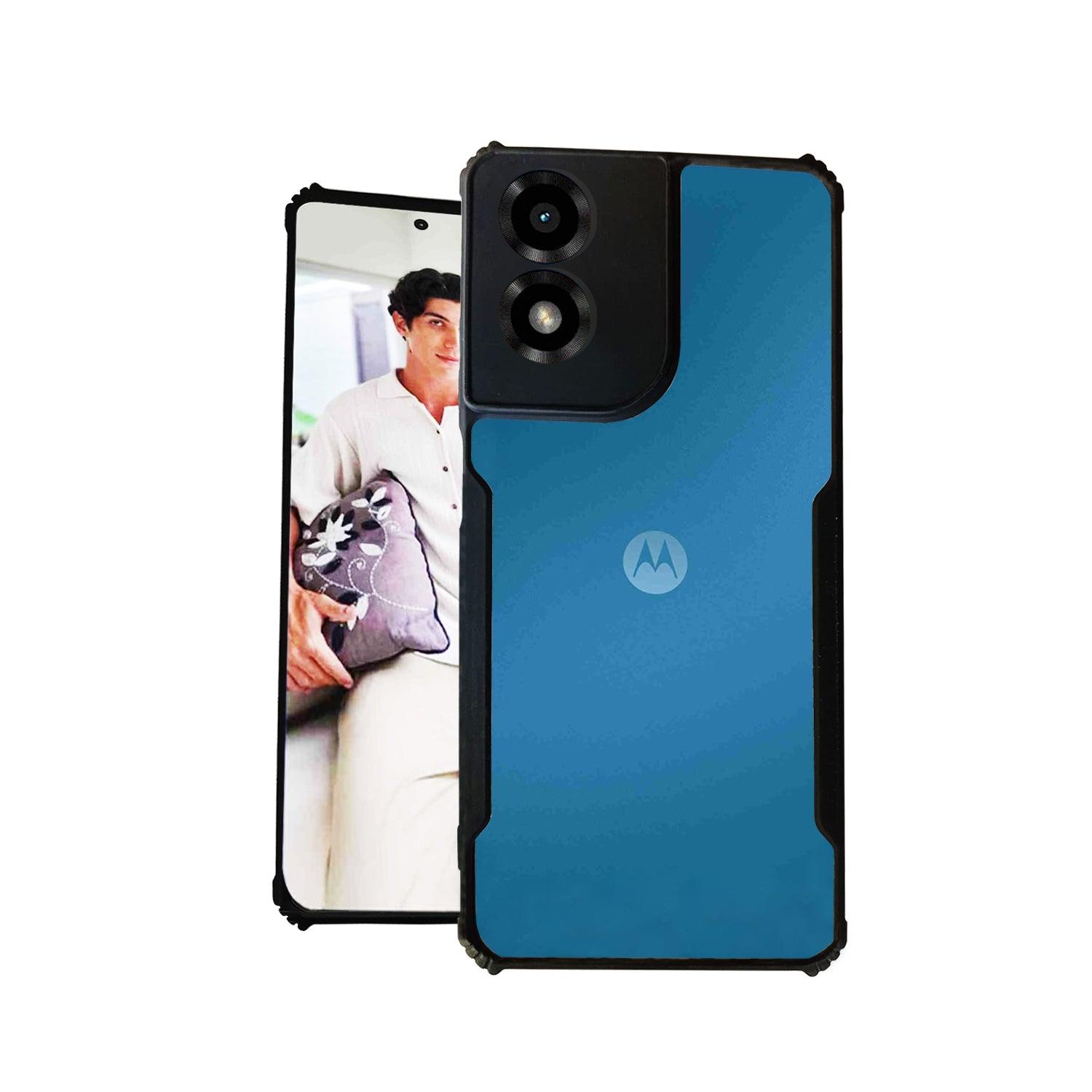 AIBEX Crystal Clear Back Cover Case for Motorola G04 | Shock Proof Design | Transparent Back Cover Case - Aibex