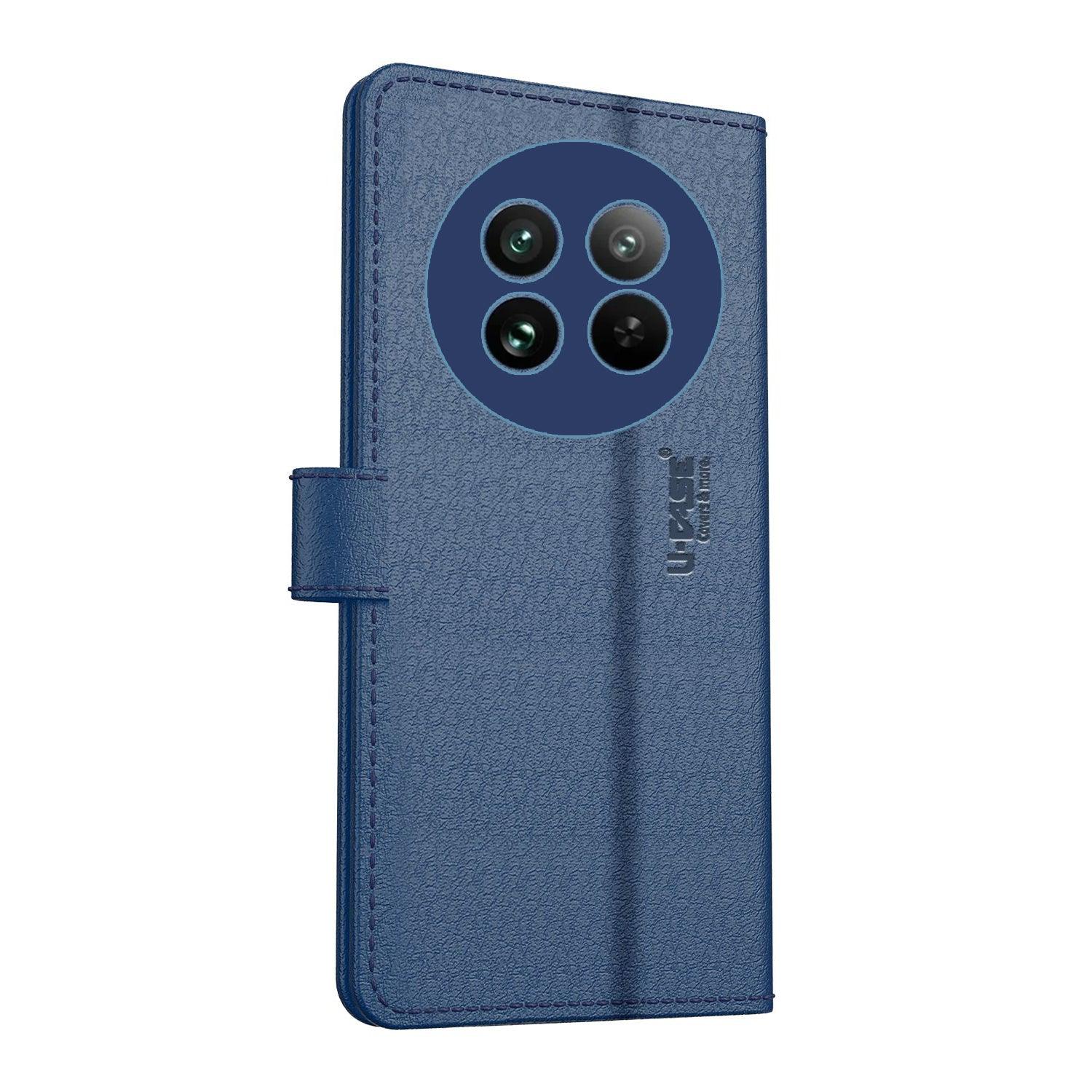 U-CASE Flip Cover for Realme 13 Pro Plus Vegan Foldable Stand & Pocket Magnetic Closure - Aibex