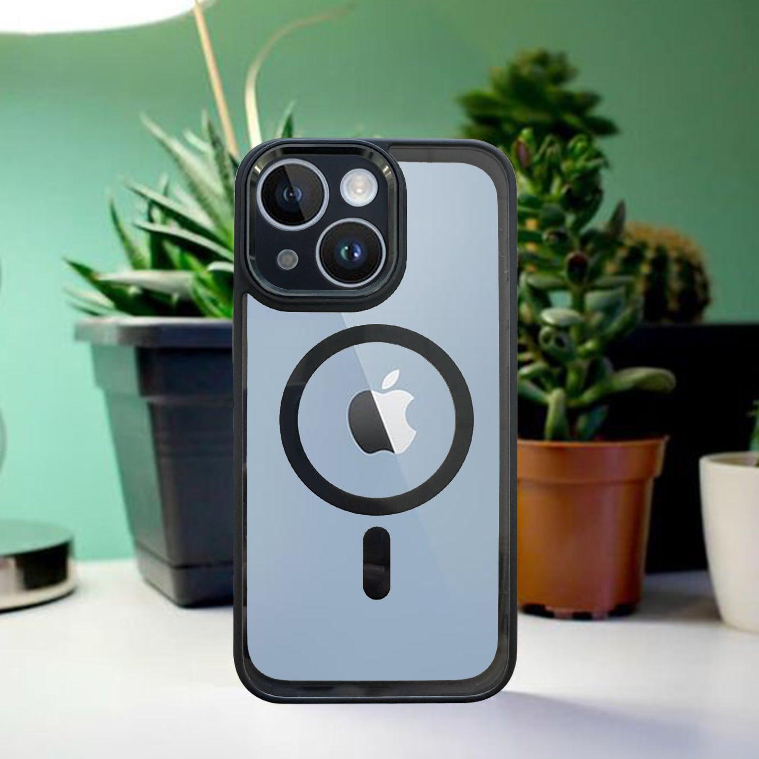 Aibex Clear Lens Back Cover for Apple iPhone 14 Plus | MagSafe Compatible Transparent Case - Aibex