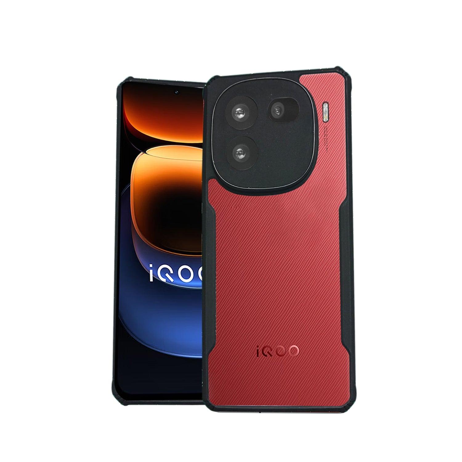 AIBEX Crystal Clear Back Cover Case for Iqoo 12 | Shock Proof Design | Transparent Back Cover Case - Aibex