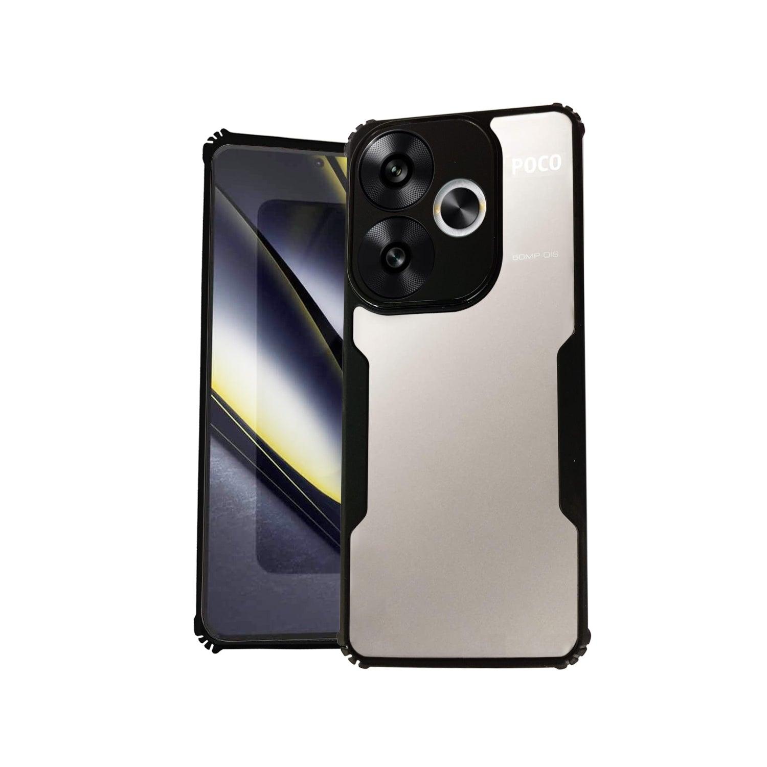 AIBEX Crystal Clear Back Cover Case for Poco F6 | Shock Proof Design | Transparent Back Cover Case - Aibex