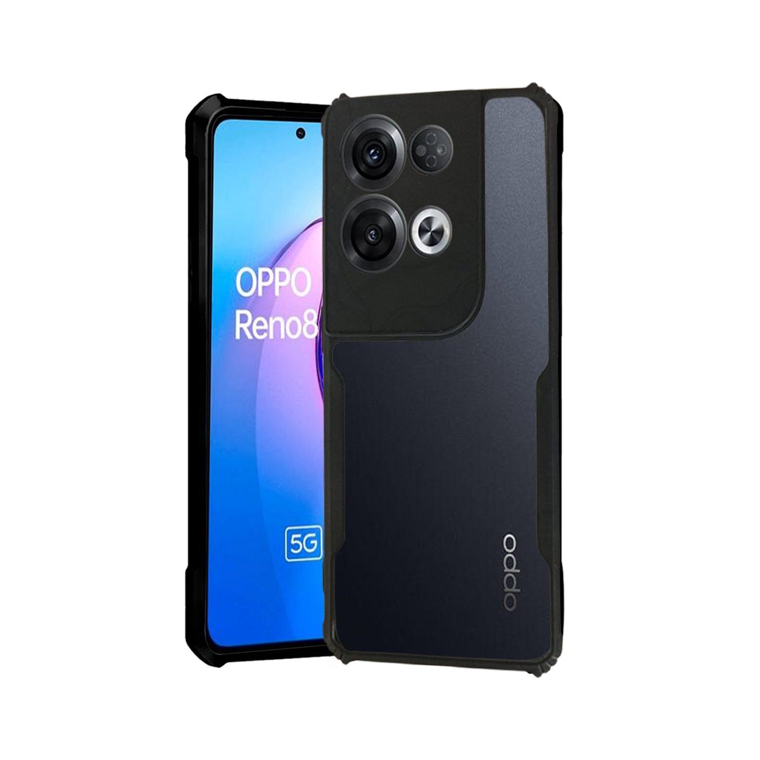 AIBEX Crystal Clear Back Cover Case for Oppo Reno 8 Pro 4G | Shock Proof Design | Transparent Back Cover Case - Aibex