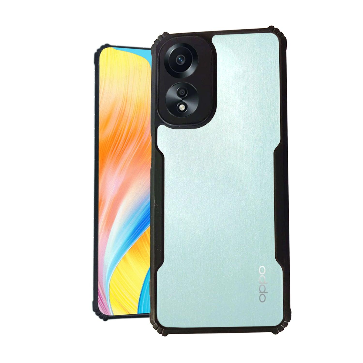 AIBEX Crystal Clear Back Cover Case for Oppo A78 4G | Shock Proof Design | Transparent Back Cover Case - Aibex