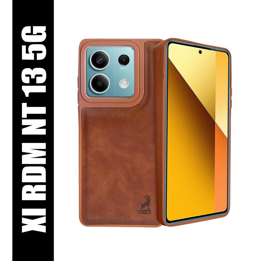 Aibex Shield Back Cover For Xiaomi Redmi Note 13 5G | Vegan Leather - Aibex