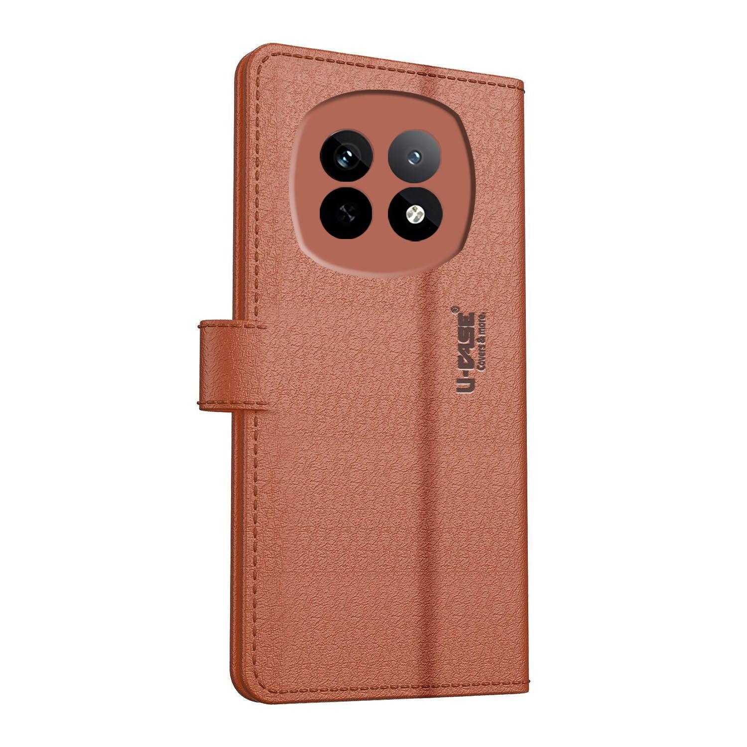 U-CASE Flip Cover for Realme P2 Pro Foldable Stand & Pocket Magnetic Closure - Aibex