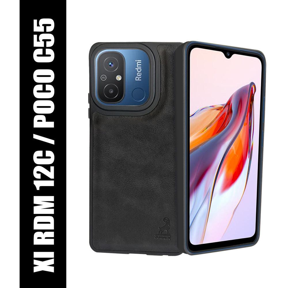 Aibex Shield Back Cover For Xiaomi Redmi 12C | Vegan Leather - Aibex