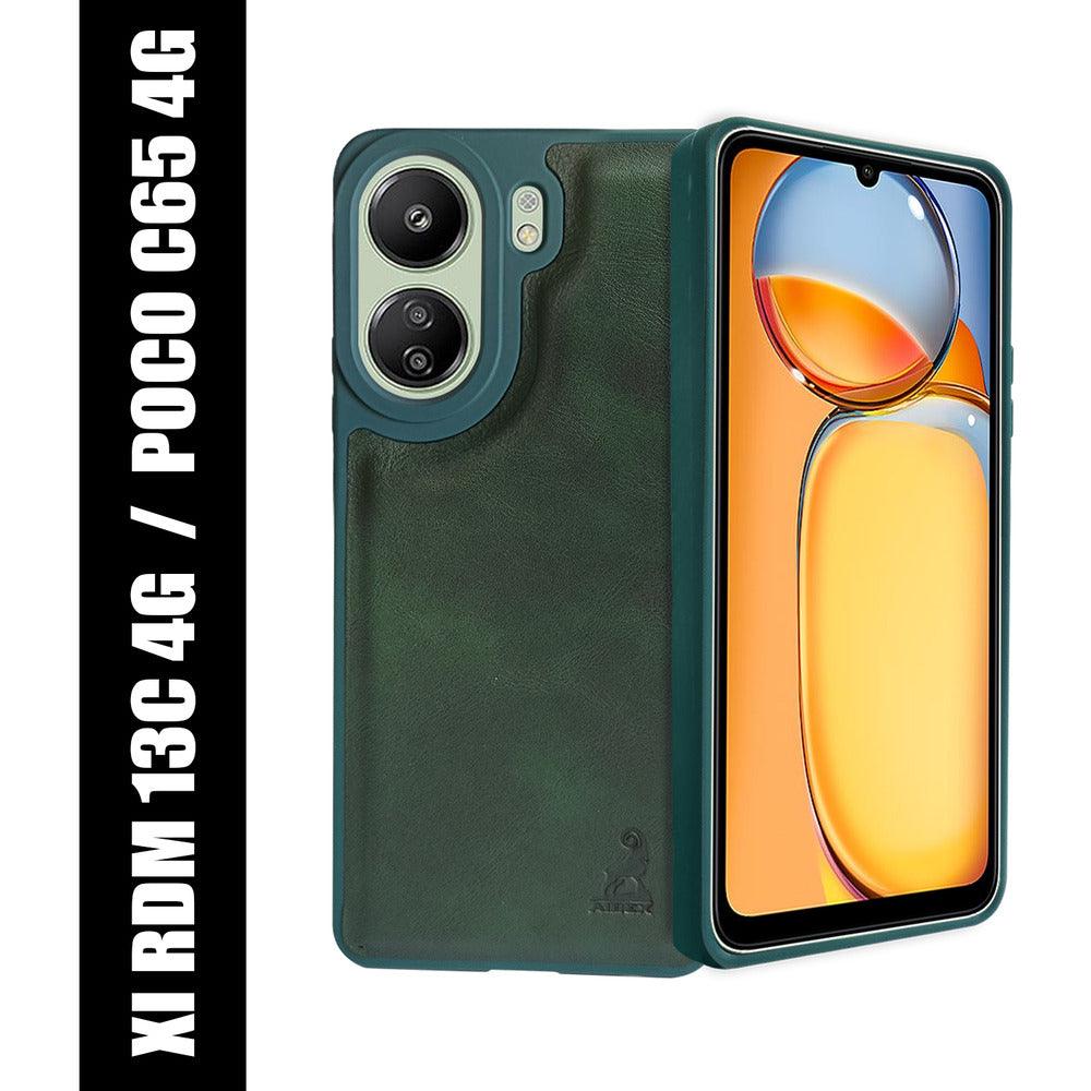 Aibex Shield Back Cover For Xiaomi Redmi 13C 4G / Poco C65 | Vegan Leather - Aibex