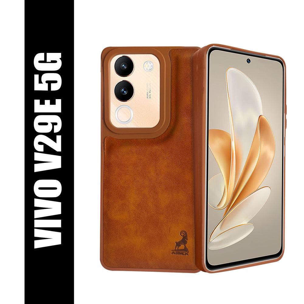 Aibex Shield Back Cover For Vivo V29E 5G | Vegan Leather - Aibex