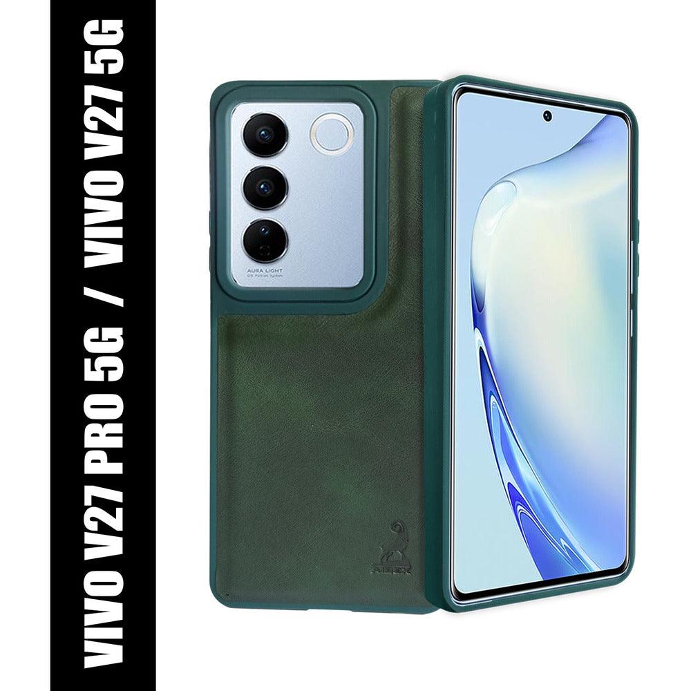 Aibex Shield Back Cover For Vivo 27 Pro | Vegan Leather - Aibex