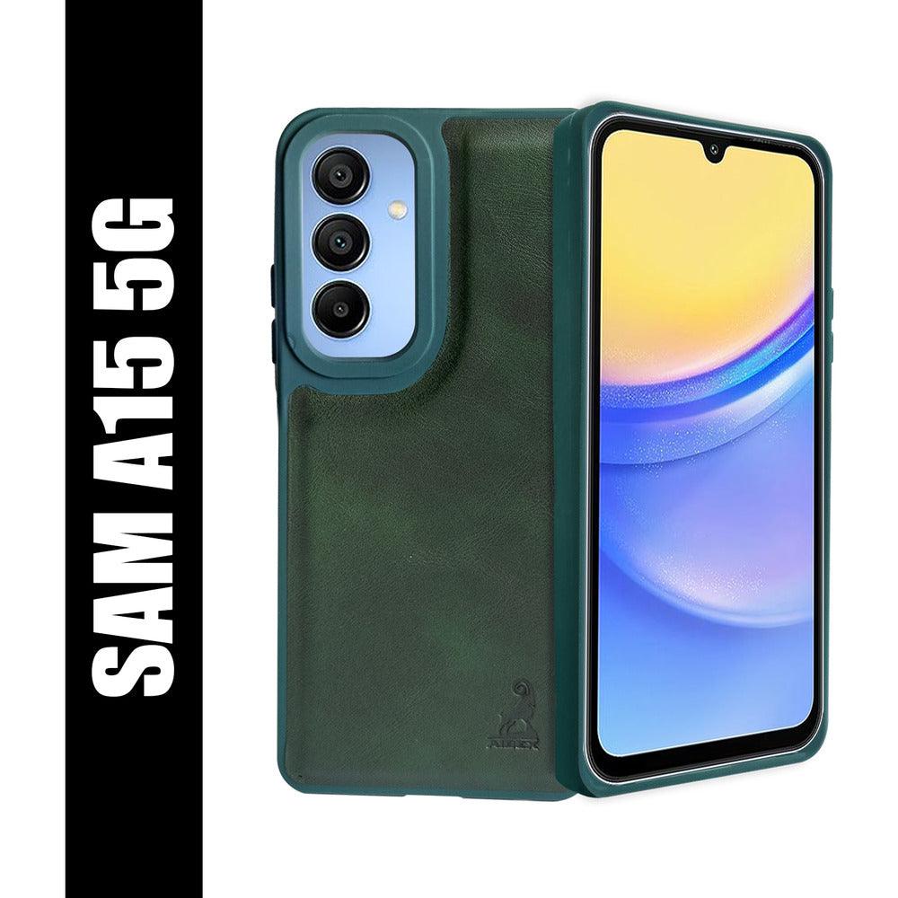 Aibex Shield Back Cover For Samsung Galaxy A15 5G | Vegan Leather - Aibex