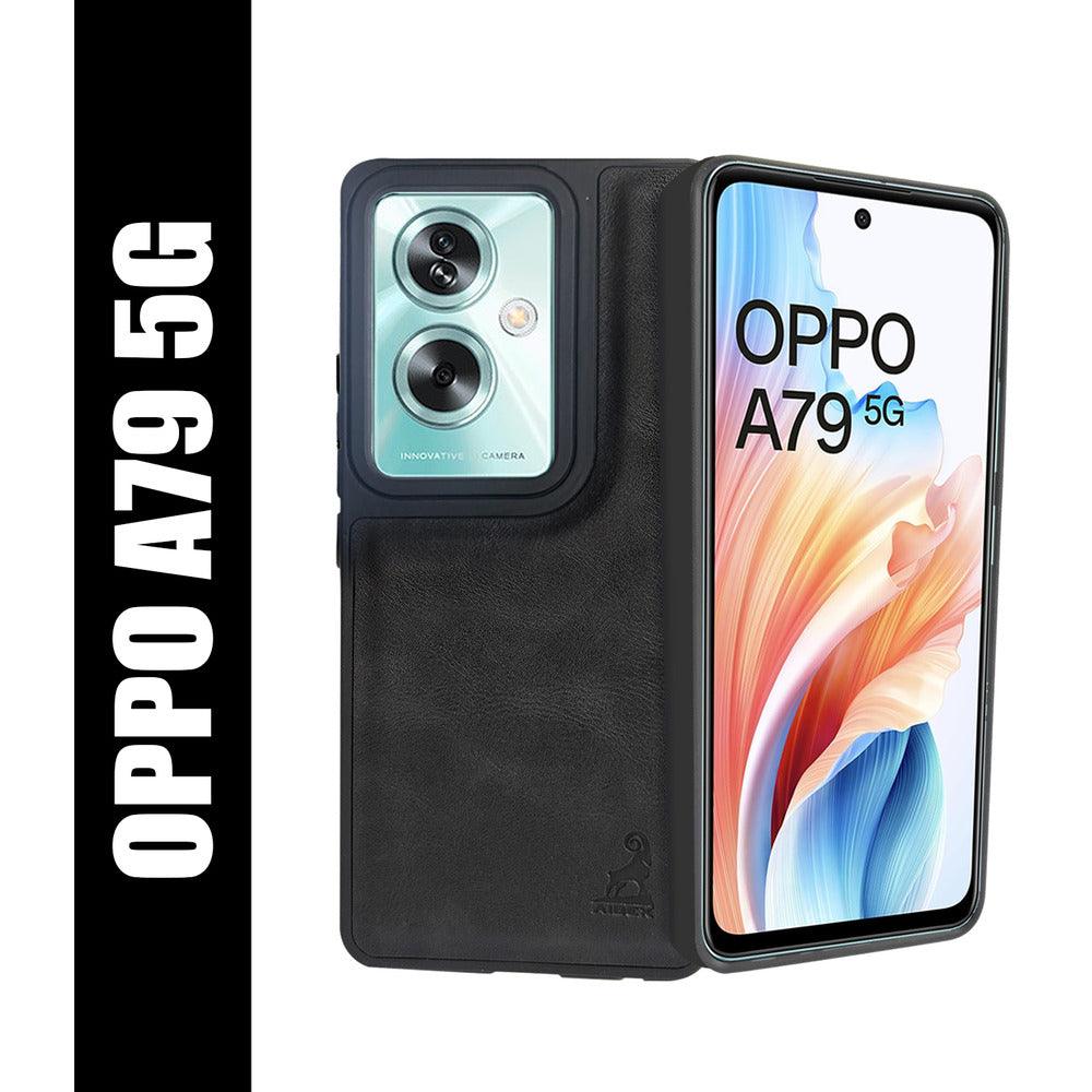 Aibex Shield Back Cover For Oppo A79 5G | Vegan Leather - Aibex