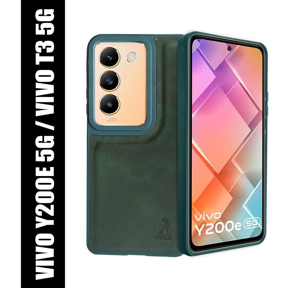 Aibex Shield Back Cover For Vivo T3 5G / Vivo Y200e 5G | Vegan Leather - Aibex