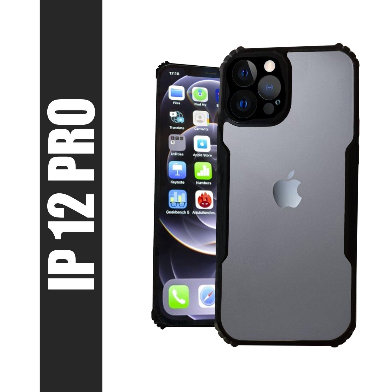 AIBEX Crystal Clear Back Cover Case for iPhone 12 Pro | Shock Proof Design | Transparent Back Cover Case - Aibex