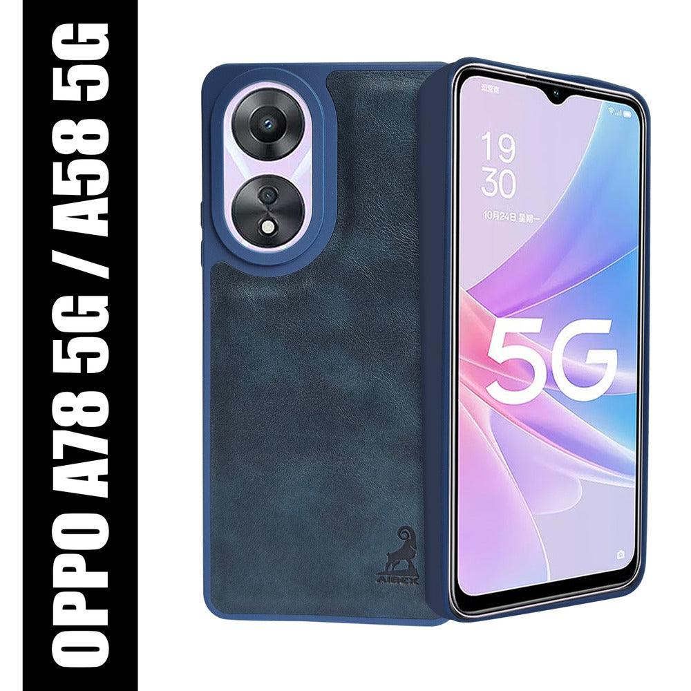 Aibex Shield Back Cover For Oppo A78 5G | Vegan Leather - Aibex