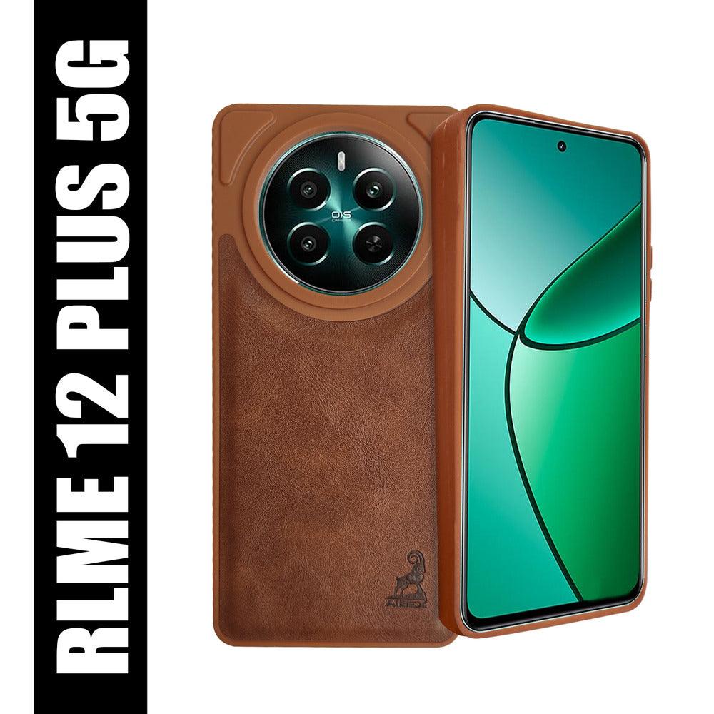 Aibex Shield Back Cover For realme P1 5G / Realme 12 Plus 5G / Realme Narzo 70 Pro 5G | Vegan Leather - Aibex