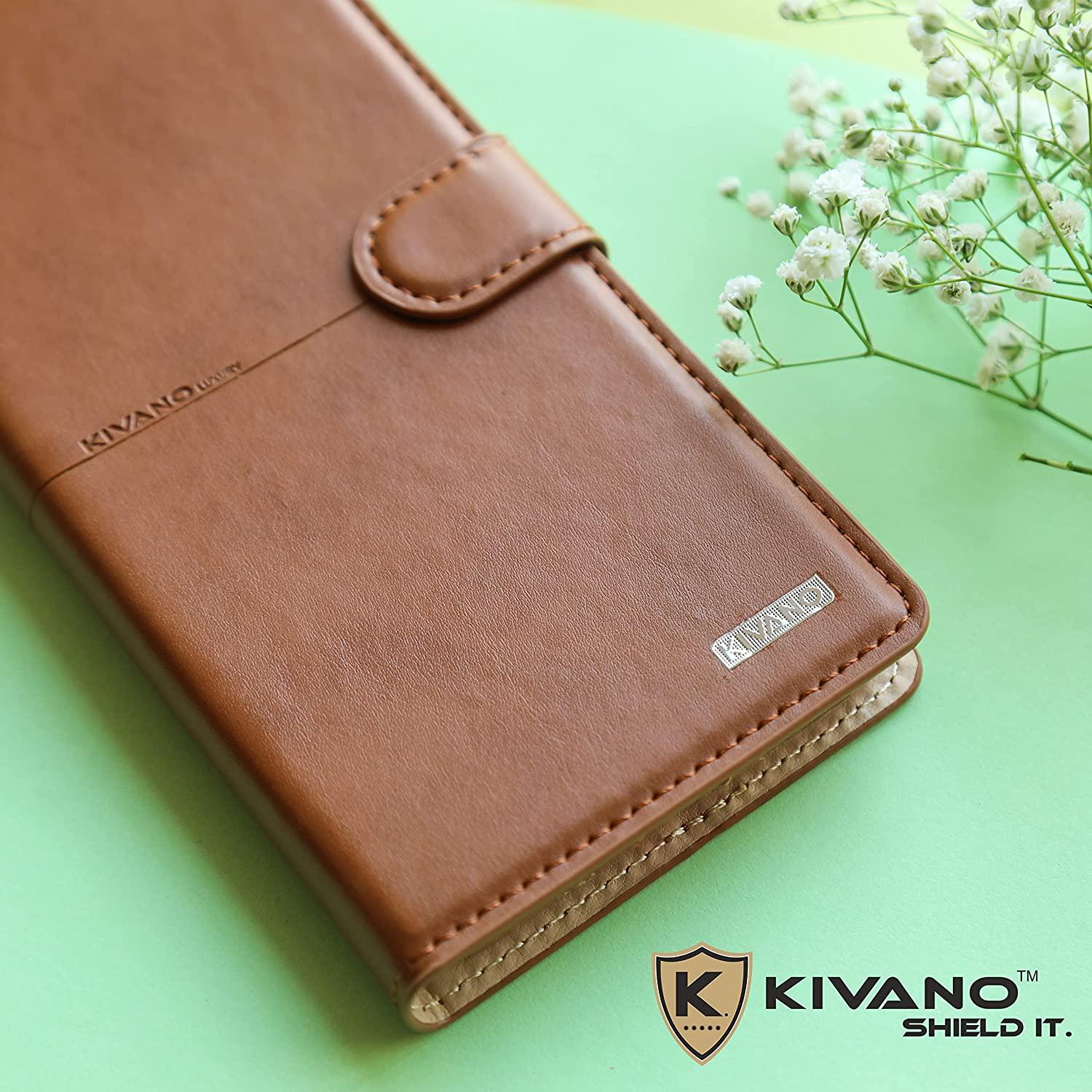 KIVANO Compatible with Motorola edge 40 neo Flip Cover | Leather Finish | Inside Pockets & Inbuilt Stand | Shockproof Wallet Style Magnetic Closure Back Cover Case - Aibex
