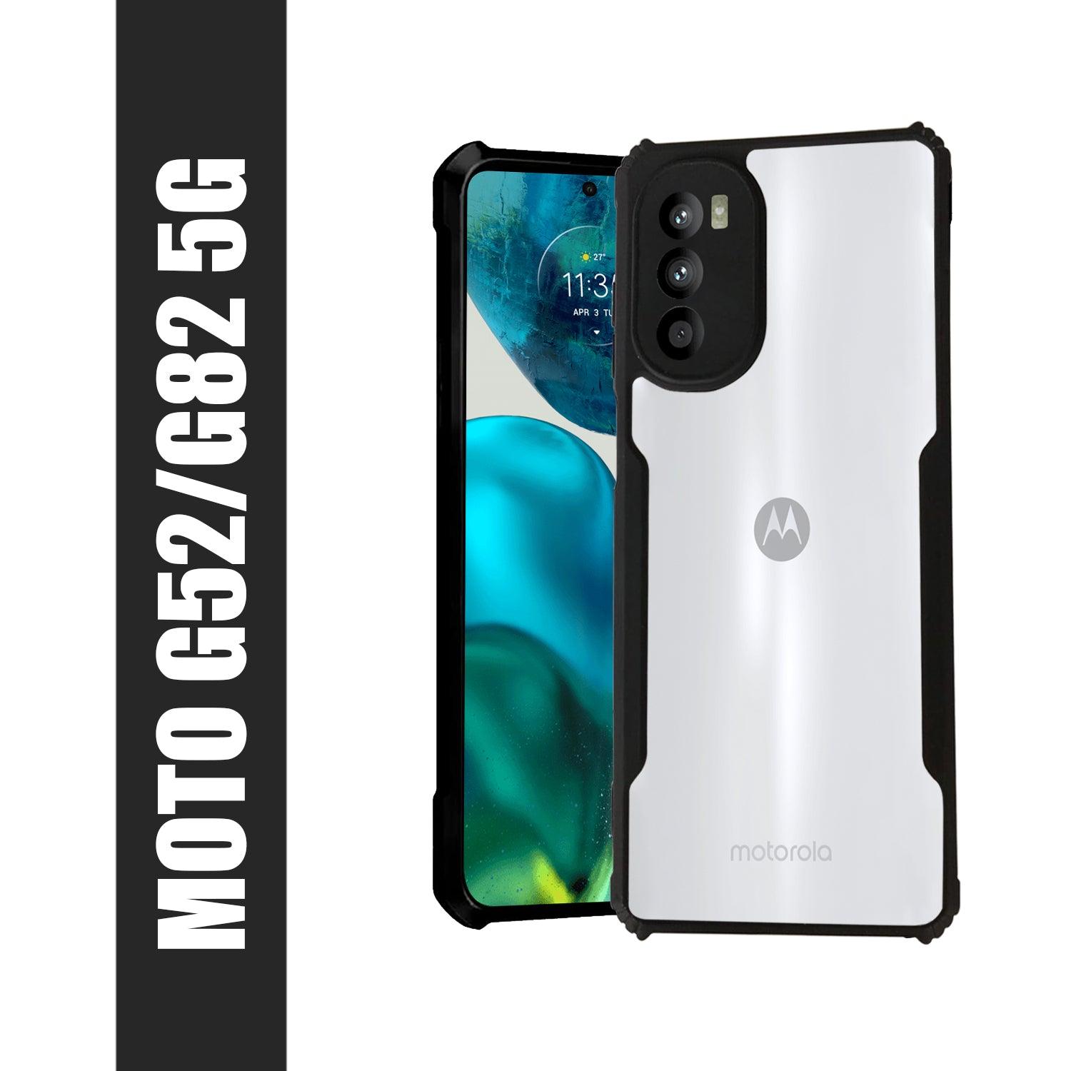 AIBEX Crystal Clear Back Cover Case for Motorola G82| Shock Proof Design | Transparent Back Cover Case - Aibex