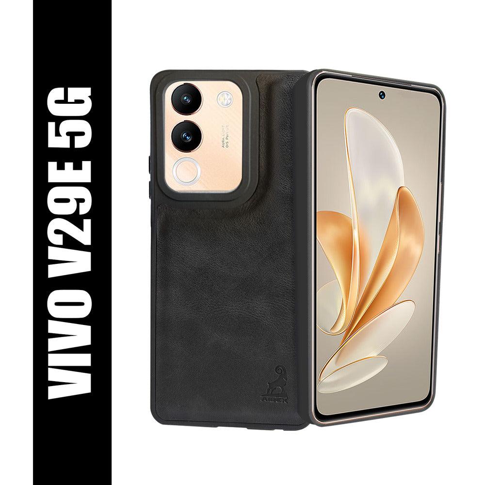 Aibex Shield Back Cover For Vivo V29E 5G | Vegan Leather - Aibex