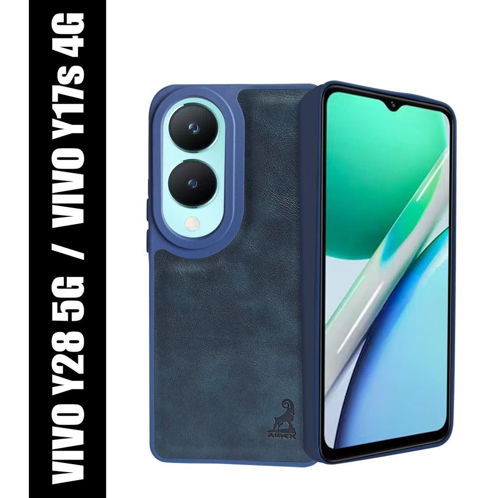 Aibex Shield Back Cover For Vivo Y28 5G / Vivo Y17s 4G | Vegan Leather - Aibex