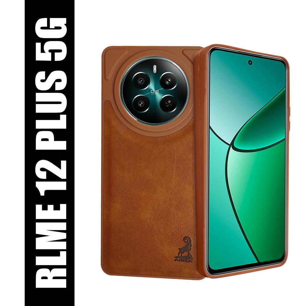 Aibex Shield Back Cover For realme P1 5G / Realme 12 Plus 5G / Realme Narzo 70 Pro 5G | Vegan Leather - Aibex