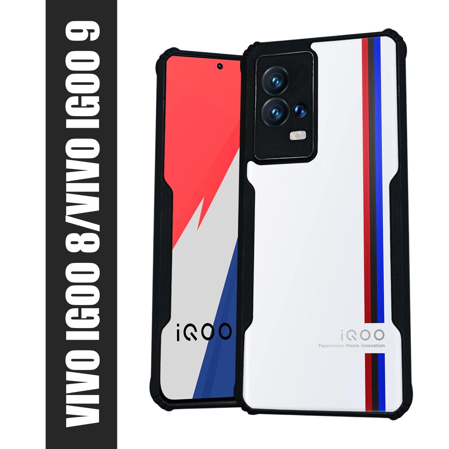 AIBEX Crystal Clear Back Cover Case for Iqoo 9 | Shock Proof Design | Transparent Back Cover Case - Aibex