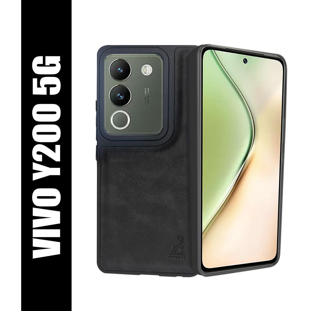 Aibex Shield Back Cover For Vivo Y200 5G | Vegan Leather - Aibex