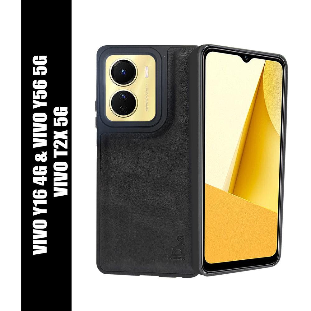 Aibex Shield Back Cover For Vivo Y16 | Vegan Leather - Aibex